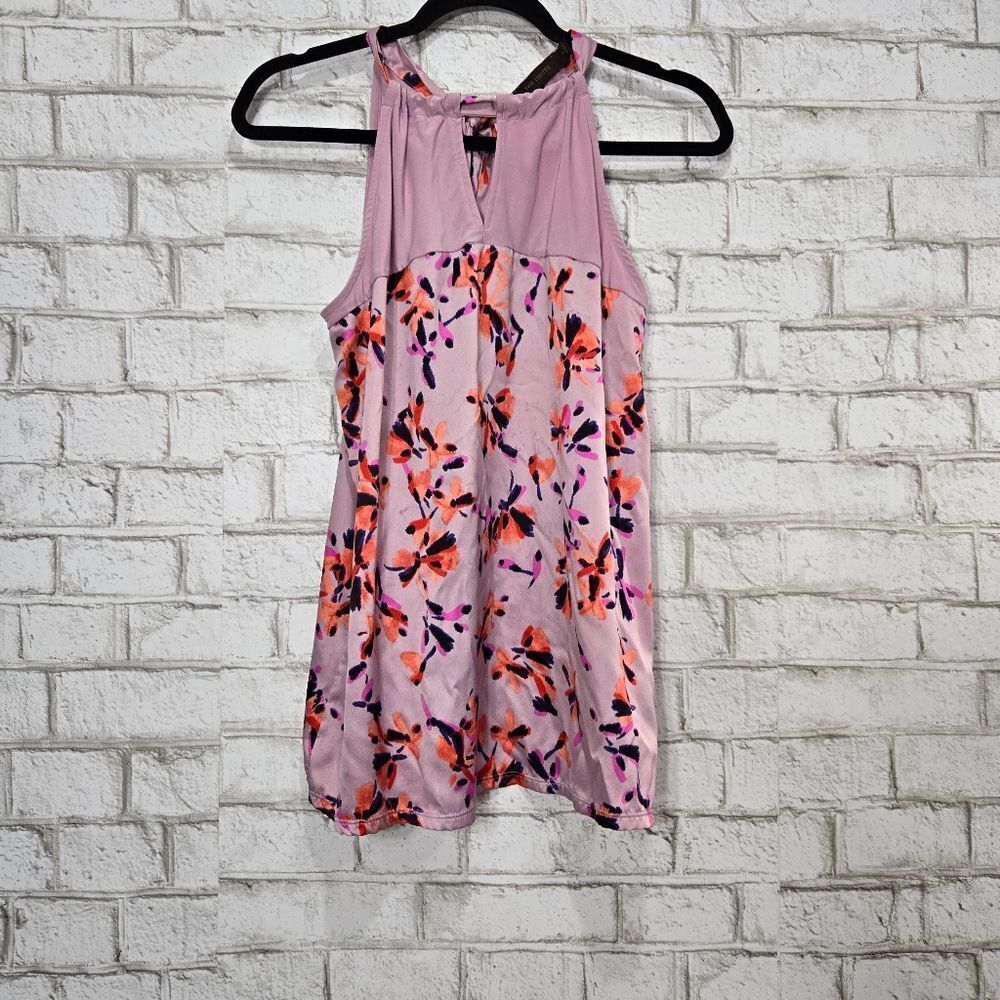 The Limited Pink Floral Halter Tank Top
